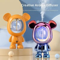 Diffuseur d'arômes en forme d'ours, brumisation automatique, minuterie, batterie intégrée, rechargeable, à poser sur le bureau ou à fixer au mur, pour la maison, le bureau ou la voiture