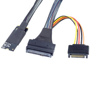 M.2 SFF-8643ไปยัง U.2 SAS SFF-8639ชุดสายเชื่อมต่อความเร็วสูงเซิร์ฟเวอร์15P - Product Image 5