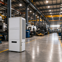 Aire Acondicionado Industrial de 16HP de Bajo Consumo, Enfriamiento Dual de Agua y Aire, Unidad de Aire Acondicionado Comercial de Alto COP, Directo de Fábrica