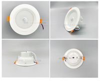 Plafonnier LED encastré rond AC110V 220V, détecteur de mouvement PIR, spot de plafond pour salle de bains, cuisine, éclairage d'intérieur