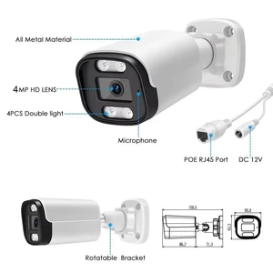 OEM/ODM 5MP akıllı çift ışık PoE IP güvenlik kamera Metal konut IP66 kapalı ColorVu açık ağ güvenlik kamerası - Product Image 4