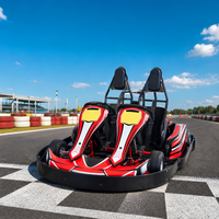 Controlador de Tres Velocidades, Reemplazo Rápido de Batería en 1 Minuto, Radio de Giro de 2 m, Carga de 100 kg, Kart Eléctrico de Alquiler para Parques Infantiles Interiores