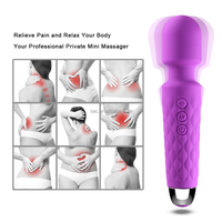 SacKnove Leistungsstarker Wiederaufladbarer Klitoris-Dildo Massage Handmassagegerät Silikon Mini AV-Stab Vibrator für Frauen Sexspielzeug für Erwachsene