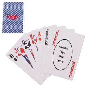 Adult Casino Paper Poker Deck Custom Playing Cards Front And Back side Arabic Kuwait Saudi Arabia Game Sexual Plastic PVC black