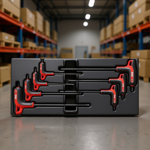 Juego de herramientas de plástico de 7 piezas con llave hexagonal en forma de T para uso en almacenes logísticos - Product Image 3