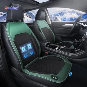 Muchkey 1 asiento ventilador aire ventilado fundas de asiento de coche eléctrico transpirable cómodo ajuste Universal cubierta de asiento de coche de refrigeración ajustable