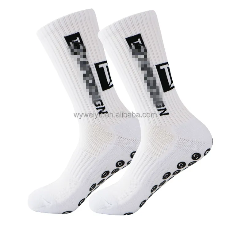 2023 New Grip Socks Football Soccer White Anti Slip Men Sport Socks Custom Non Slip Football Socks