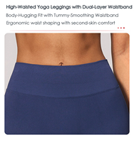 Legging Yoga High Rise V-Back Flare dengan Logo Custom, Seamless, untuk Kompresi Perut, Celana Olahraga Gym Bootcut, Celana Flare