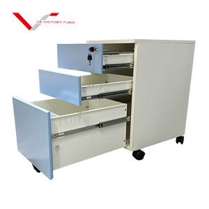 Tủ hồ sơ kim loại chất lượng cao giá rẻ 3 ngăn kéo, di động, có thể tháo rời - Product Image 5