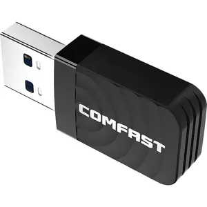 Comfast 2021 micro usb wifi适配器android CF-812AC usb加密狗1300mbps无线usb迷你卡双wifi nano 3.0端口天线