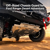 Plaque de protection tout-terrain robuste pour Ford Ranger, idéale pour les aventures dans le désert et les sentiers boueux