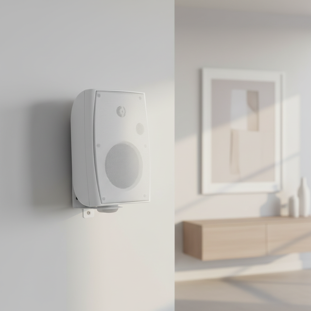 Professional Audio Speaker for Conference Meeting Room Premium Sound System Elegant Black White Design Performance Speaker