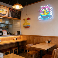 Letrero LED de Neón Acrílico con Diseño de Gato de la Suerte, Estilo Japonés, con USB y Regulador de Intensidad, Clasificación IP65, para Decoración de Restaurantes y Bares de Sushi