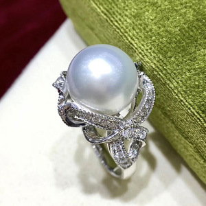 Anillo de perlas sintéticas para mujer, estilo palacio, princesa, elegante, dulce, joyería de moda, accesorio de regalo - Product Image 3