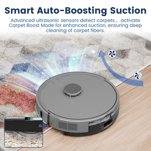 AIRROBO 5500pa APP Sprach steuerung Benutzer definierte Karte Haustier bereich Tiefen reinigung Ultraschall Teppich Kehr wasser Mop Roboter Staubsauger - Product Image 2
