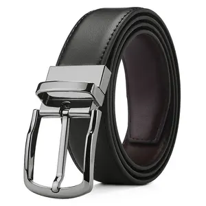 Haute qualité mode hommes ceinture en cuir véritable alliage boucle ardillon ceinture ceintures ceinture