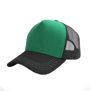 Casquette de baseball en maille à 5 panneaux, respirante, anti-UV, pour sports d'été, unisexe, avec logo brodé - Product Image 2