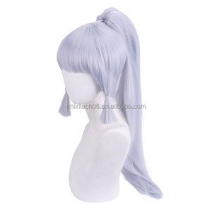 Une perruque de cosplay à queue de cheval unique, inspirée du personnage d'<span class=keywords><strong>Ayaka</strong></span> dans l'original Deity of the Lord Saint Da - Product Image 3