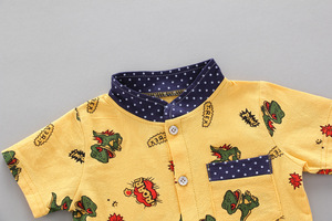 Conjunto de 2 Piezas para Niños Pequeños, Camiseta de Manga Corta con Pantalones Cortos, Traje Formal para Bebé, Ropa Casual para Niños para Bodas y Fiestas - Product Image 4