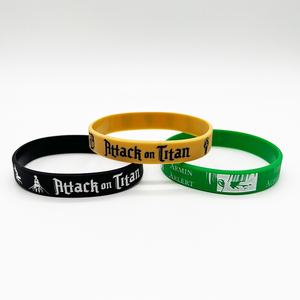 Bracelet Anime Attack on Titan Eren Levi <span class=keywords><strong>Mikasa</strong></span> Sports Silica Gel Bracelet Halloween <span class=keywords><strong>Cosplay</strong></span> Accessoires - Product Image 5