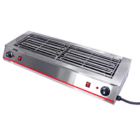 Barbecue électrique commercial, 3000W 220V, en acier inoxydable, portable, pour la transformation alimentaire, utilisation intérieure et extérieure
