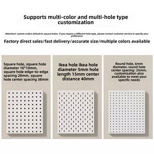 304 נירוסטה מחורר לוח מחורר תליית אחסון הוק עם מתכת גיליון וכלי חומרה-תוצרת סין - Product Image 5