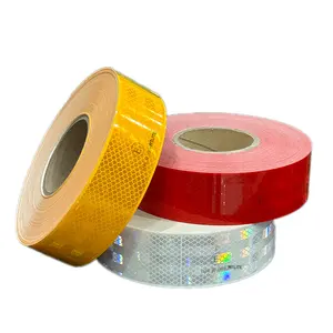 Approved Emark Diamond Grade 50mm*50yds Orignal Red White Sealed Edge Reflective Sticker M Reflective Tape 983-32