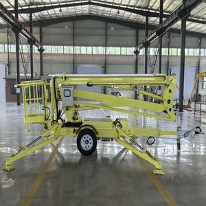 Bán Hot Trailer gắn có khớp nối towable Boom Lift Cherry picker làm việc trên không nền tảng người đàn ông nâng 200 kg Công suất - Product Image 3