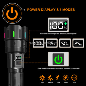 Sạc dự phòng tích hợp đèn pin 5000mAh, độ sáng 1000 lumen, công suất 30W, sạc nhanh Type-C và màn hình hiển thị, dùng cho cắm trại và trường hợp khẩn cấp - Product Image 2