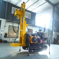 Machine de forage de puits d'eau, foreuse hydraulique montée sur chenilles, 200m 300m