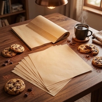 Papier sulfurisé en silicone double face antiadhésif, résistant à la chaleur, de qualité alimentaire supérieure, pour cuisson de pain plat