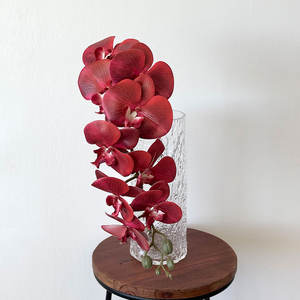 Venta al por mayor Real Touch 3D impresión Flor de Orquídea artificial para la decoración de la boda <span class=keywords><strong>9</strong></span> cabezas - Product Image 4