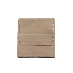 Custom Logo Printed 8*8cm Velvet Small Envelope Flap Pouch Luxury Jewelry Pouch Personalised for <b>Bracelet</b> Necklace Rings - Product Image 6