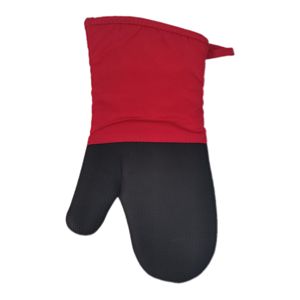 Mitaines de four matelassées personnalisées en néoprène et coton, gants de four imprimés en toile et silicone, style mitaine de four - Product Image 4