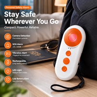 MEINOE Alarme avec détecteur de caméra cachée et capteur de vibration - Dispositif de sécurité personnel rechargeable pour hôtel et voyage CE FCC