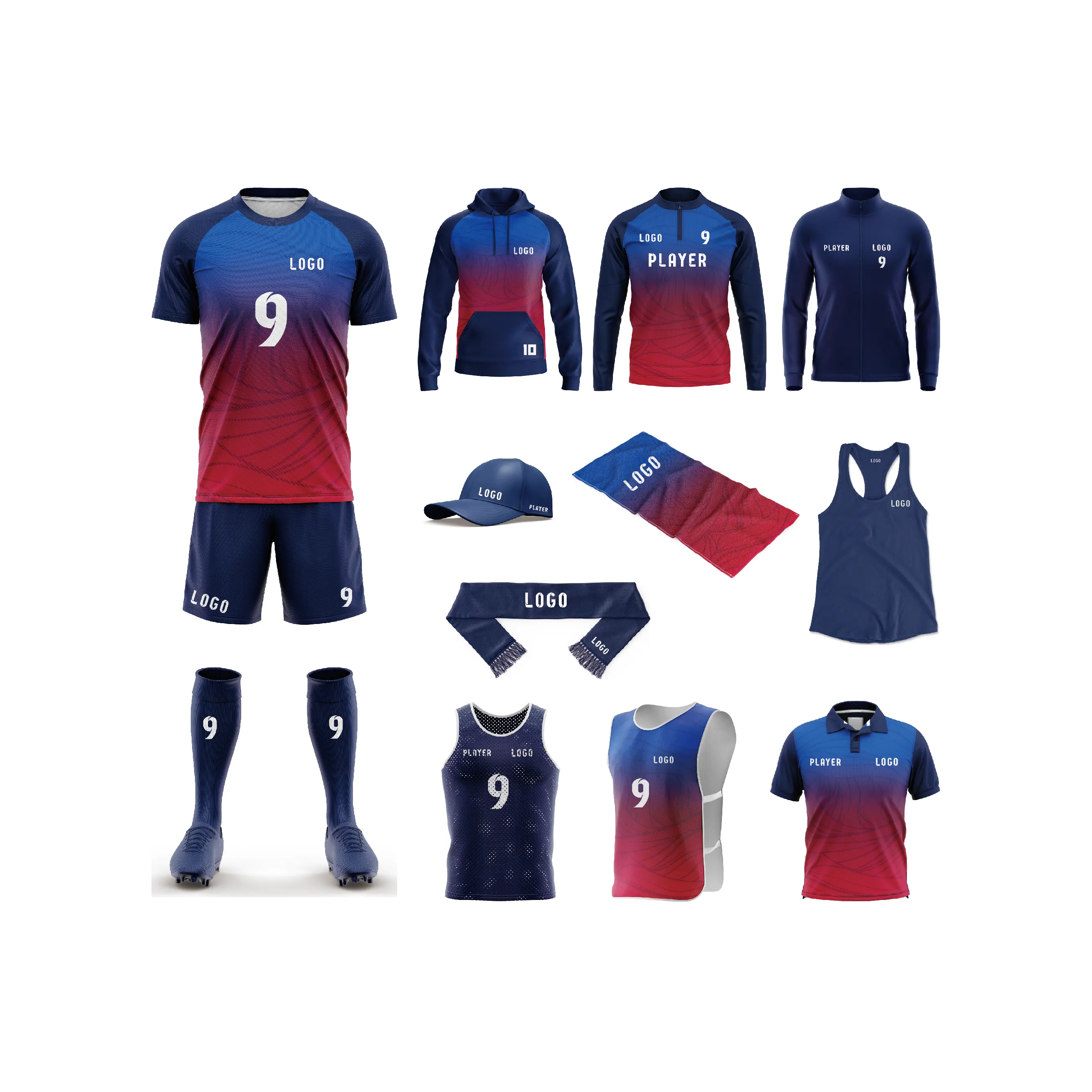 Maglia da calcio stampata di alta qualità sublimata personalizzata, maglia da calcio americana originale traspirante