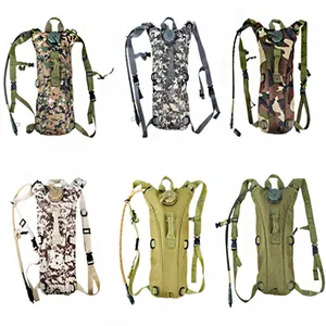 wholesale 600D tactical running lightweight climbing cycling drinking hydration bladder pack backpack with water bladder