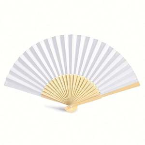 Abanico de Bambú y Seda Colorido Hecho a Mano, Diseño Plegable con Estilo de Ángel, Artesanía Ecológica para Navidad, Viene con Caja de Regalo - Product Image 6