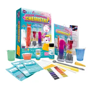 Kid Educational Gift Toy Learning More Science Knowledge Diy Funny Color Text Science Kit Color Change Experiment Kit