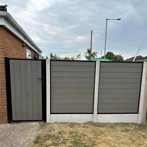 Panneaux de clôture à embossage profond, installation facile, <span class=keywords><strong>180x180</strong></span>, bon prix, portails et clôtures en bois-plastique composite pour jardin - Product Image 3