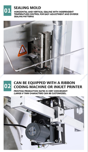 Machine d'emballage automatique de granulés en acier inoxydable hygiénique avec PLC, conception numérique, efficace, haute productivité, pour sacs alimentaires - Product Image 6