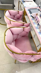 Modern-style Reclining Makeup Stool Light Luxury Living Room Bubble Chair with Backrest Simple <b>Vanity</b> <b>Table</b> Nail Salon Stool - Product Image 6