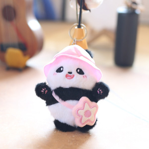 ODM Personnalisable <span class=keywords><strong>Chinois</strong></span> National pour Trésor <span class=keywords><strong>Panda</strong></span> Doux En Peluche Jouet Logo Brodé Coton PP Rempli Cadeau Parfait pour Sac OPP - Product Image 4