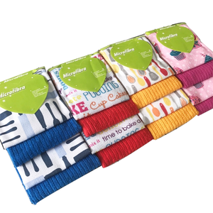 Serviettes en microfibre réutilisables personnalisées avec logo imprimé, absorbantes pour la cuisine et la maison - Product Image 1