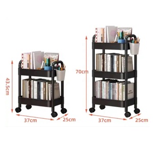 Carrito de utensilios <span class=keywords><strong>para</strong></span> muebles, estantería de plástico móvil, estante de almacenamiento de ruedas <span class=keywords><strong>para</strong></span> armario de <span class=keywords><strong>cocina</strong></span> - Product Image 2