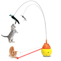 Nouveau jouet interactif de luxe moderne 2026 pour chat, plume d'oiseau volante automatique rétractable, baguette de chat multifonctionnelle