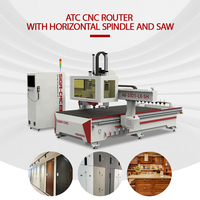 Máquina de Tallado Multifuncional con Sierra, Router CNC ATC para Madera y MDF, Garantía de 2 Años, Precisión de Posicionamiento de 0.01 mm