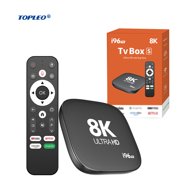 Topleo Smart TV Box WIFI 6 Certified ATV OTT Media Player Android Quad Core Processor Android TV Set Top Box