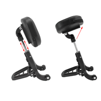 HCMOTORKU Repose-dos réglable multifonctionnel pour conducteur et passager, noir, pour Harley Sportster XL 883 1200 modèles 2000-2020