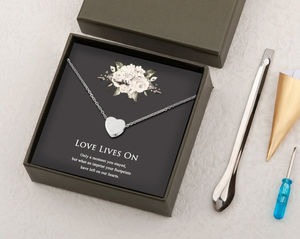 Collana Mini Urna a Cuore CYNYA per Ceneri - Gioiello Commemorativo Personalizzabile per Cremazione, Regalo per i Propri Cari - Product Image 1